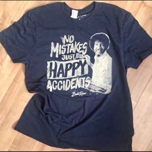 “No Mistakes” Bob Ross tee